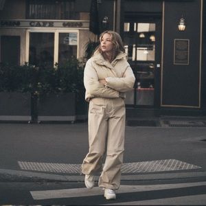 ZARA SATIN EFFECT PUFFER JACKET